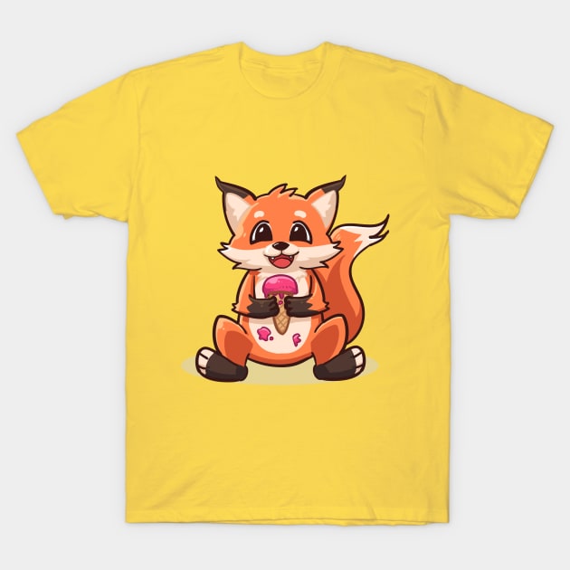 Fox Cute T-Shirt by Candy Store